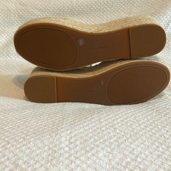 NEW Lucky Brand Audrinah Wedge‎ Tan size 10 - Picture 10 of 10
